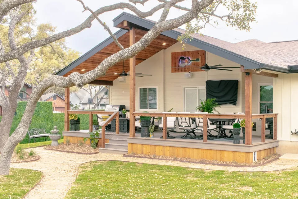 Quiet Meadow Living covered outdoor patio